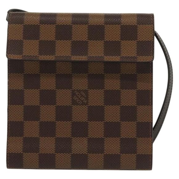 Louis Vuitton Brown Canvas Clutch Bag (Pre-Owned) - Picture 1 of 16